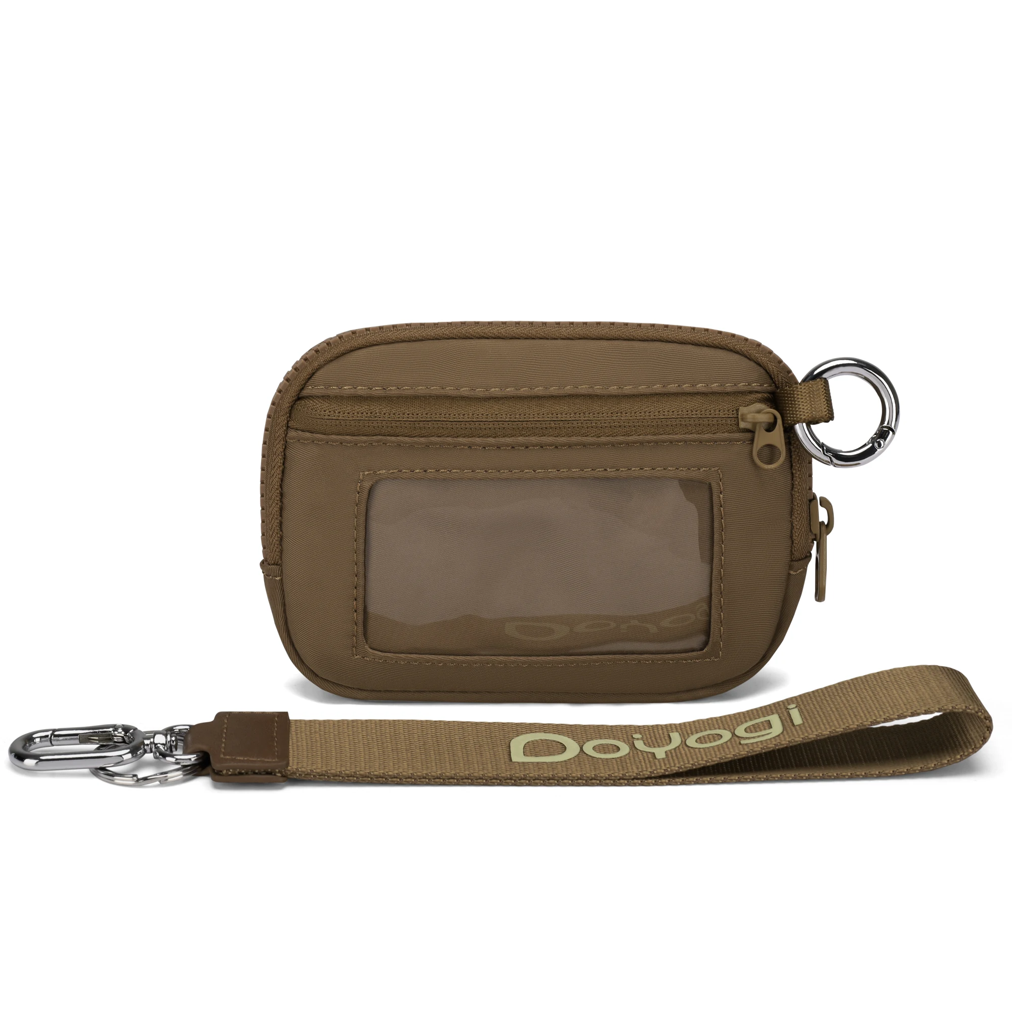 

Кошелек-портмоне Iris с молнией, отделением для карт и окошком для удостоверения личности, женский кошелек для мелочи на молнии, мини-портативный кошелек-брелок