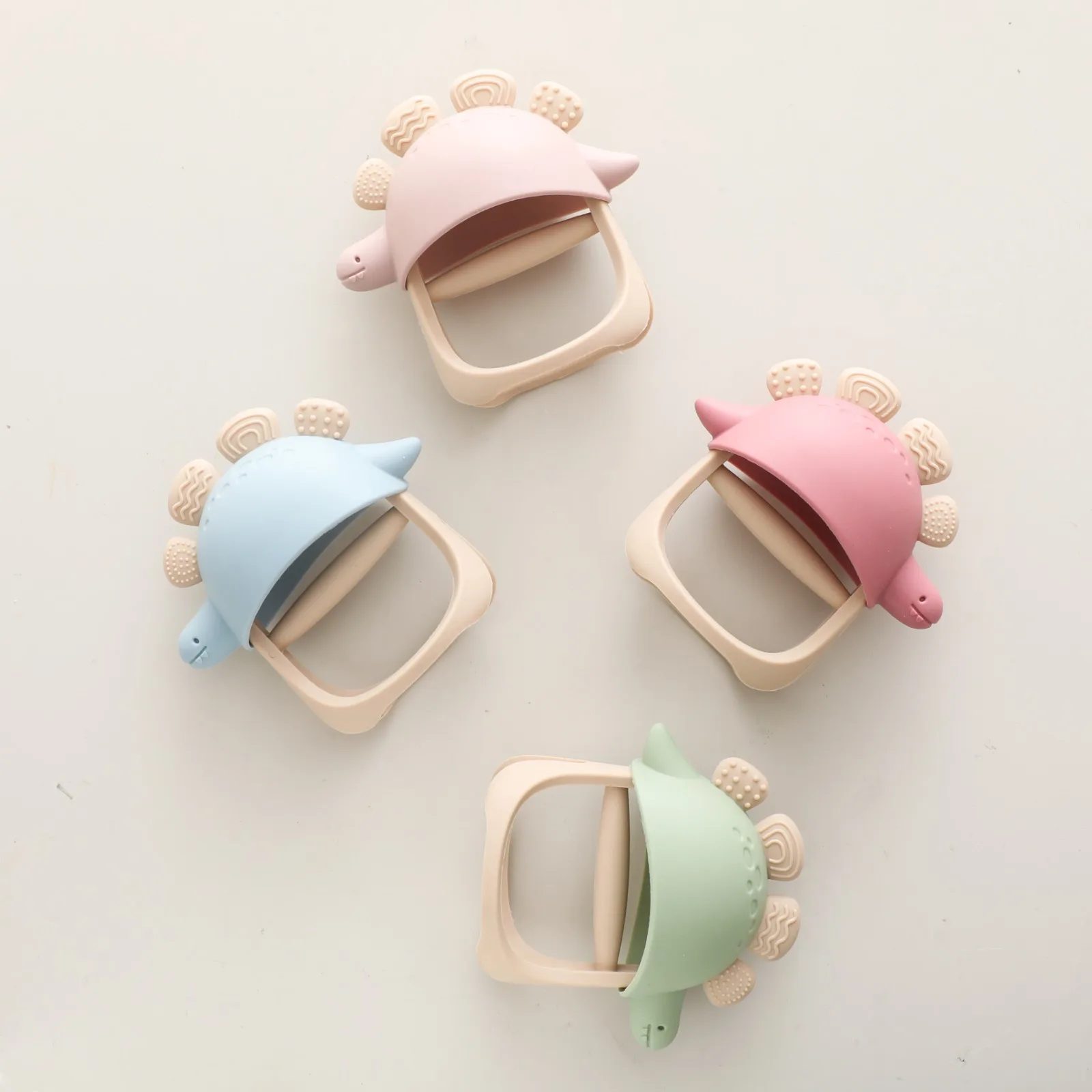 BPA-Free Food-Grade Silicone Baby Teething Ring, Infant & Toddler Teething Chew Toy for 0-12 Months, 1pc Newborn Gift