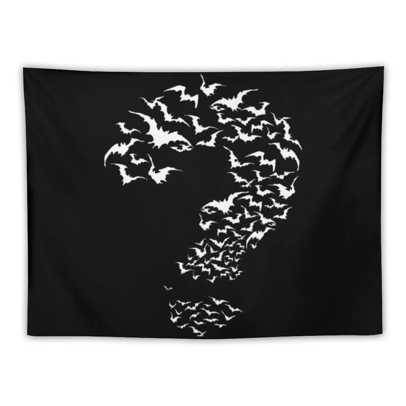 Bat The Riddler white Tapestry Room Decorator Cute Decor Decor For Room Decoration For Bedroom Tapestry