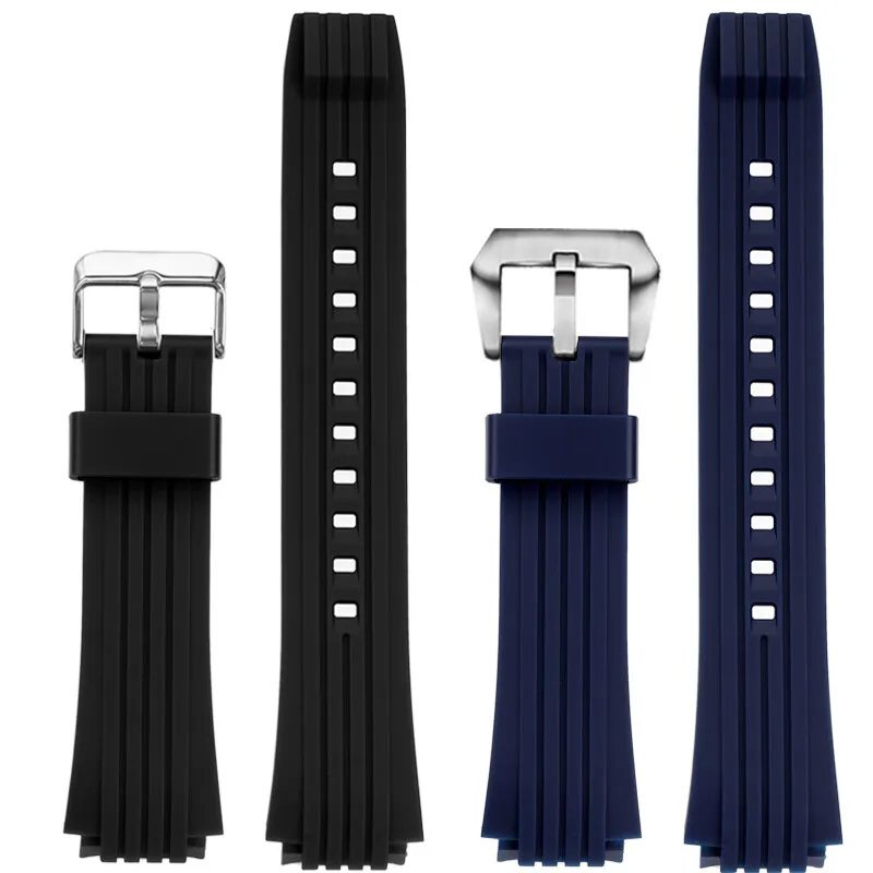 حزام سيليكون مقاوم للماء لساعة كاسيو ، حزام ساعة مطاطي ، سوار رجالي ، ساعة ناعمة ، من من من الخارج ، من من الخارج ، من من الخارج