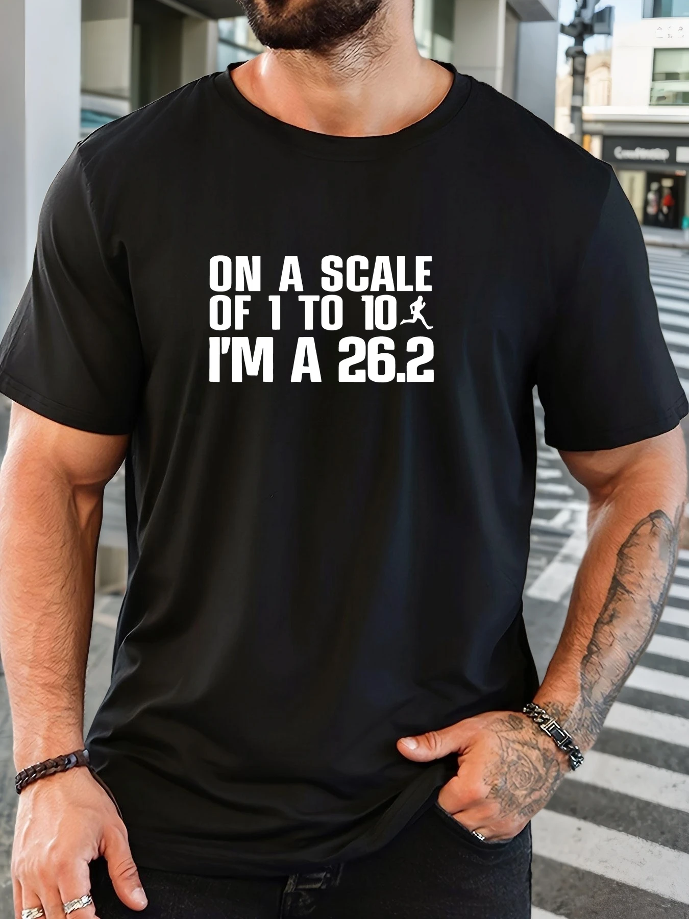

Men's T-Shirt 100% Cotton Summer Casual Soft Creative Letter Print Round Neck Breathable Short Sleeve T-Shirts 2025 New Tees