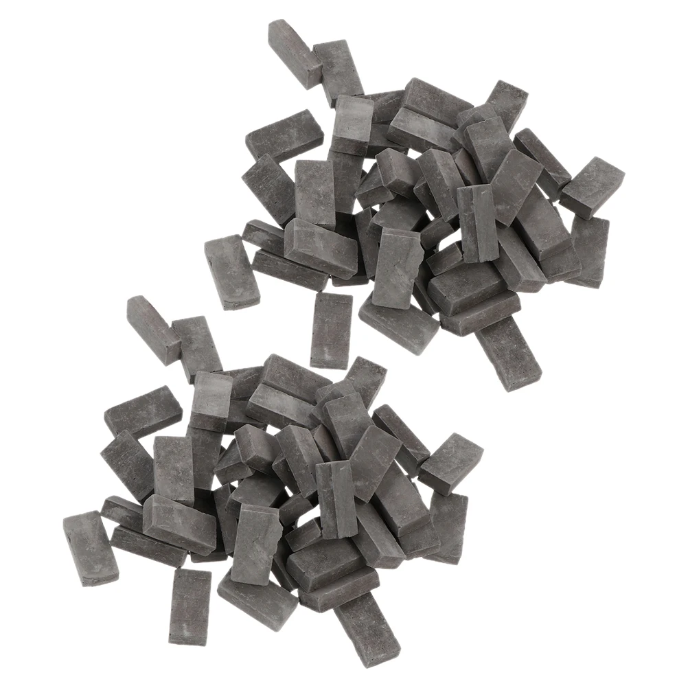 

100 Pcs Miniature Bricks Sand Table Building Micro Landscape Decor Clay Blocks Craft Masonry Mini Bricks Models Brick Toys