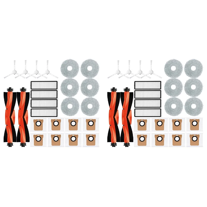 

Y50A-48PCS Запасные части для робота-пылесоса Xiaomi X20 +/X20 Plus, основная боковая щетка для пылесоса, фильтр Hepa, швабра, тканевый мешок для пыли