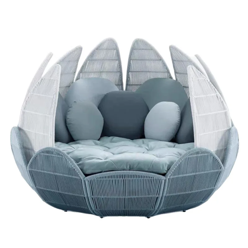 

Outdoor leisure rattan bamboo sofa villa courtyard tourist area attractions outdoor reclining chair furniture waterproof