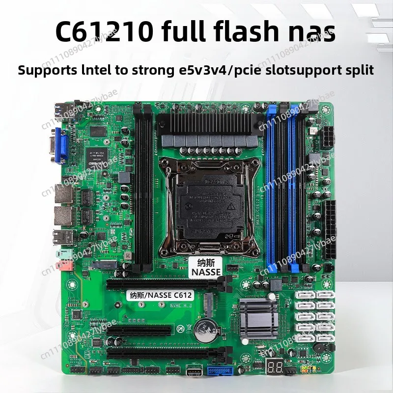 C612 Nas Black Synology NAS Soft Router Industrial Control Computer Motherboard X99 Split Storage Server 10 Disk Position