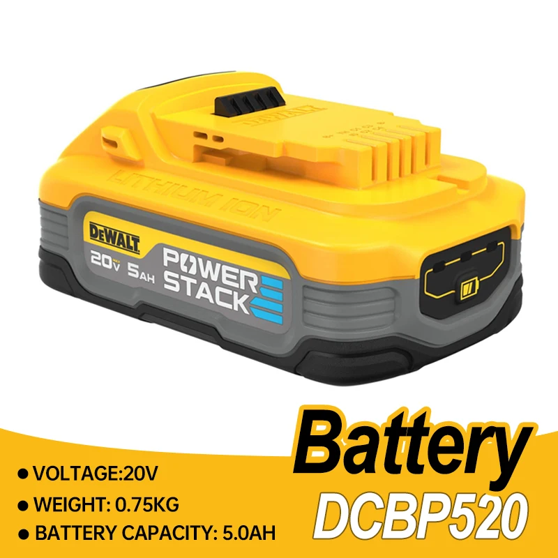 Аккумулятор DEWALT DCBP520, перезаряжаемая литий-ионная батарея 5 Ач, подходит для электроинструментов DEWALT 18 В/20 в