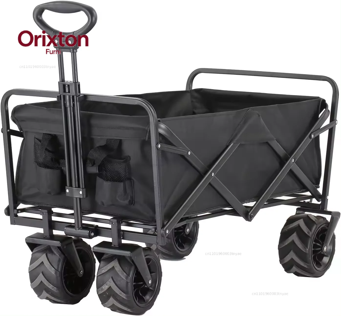 Quality Outdoor Garden Park Utility Wagon Portable Beach Trolley Cart Foldable Camping Stroller Folding Wagon