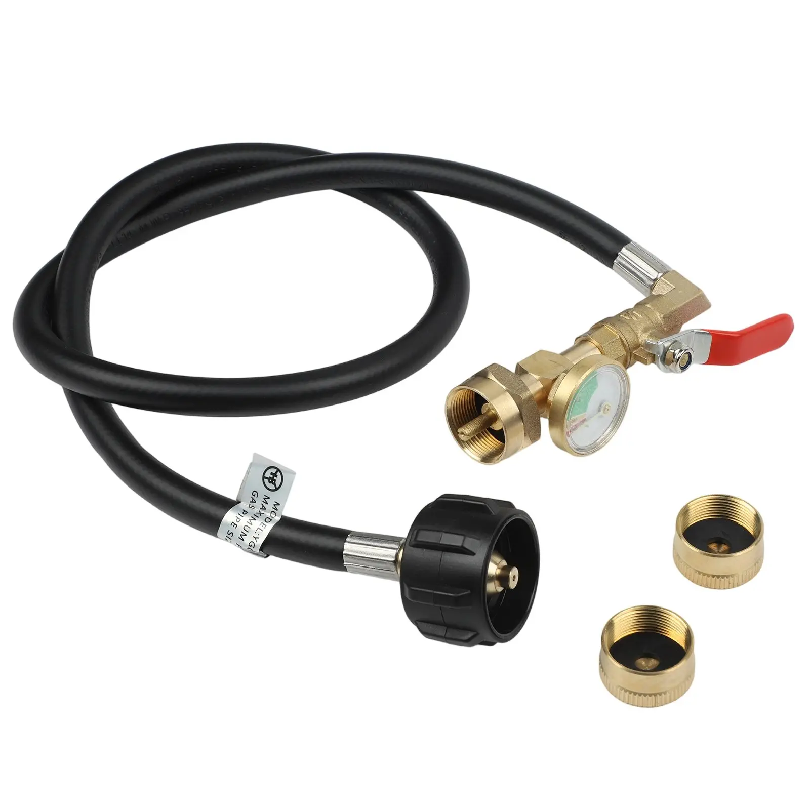 for Refill Tool with 3FT Hose Adapter Built in Gauge and ONOFF Control Valve for Easy Gas Transfer Between Tanks