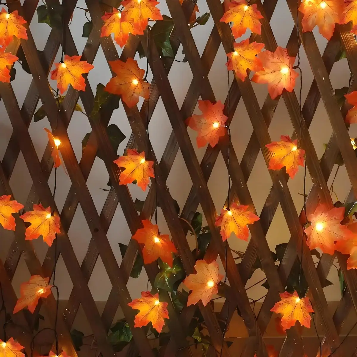 

Led Light String, Simulated Wind Blade Light, Battery Powered, Halloween and Thanksgiving Decoration, Autum Party Decoration, Holiday Atmosphere Light String