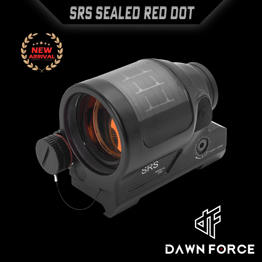 

SRS Solar Power Sealed Red Dot Reflex Sight w/ Quick Release Mount 38mm Wide Field of View for Hunting Tactical Airsoft