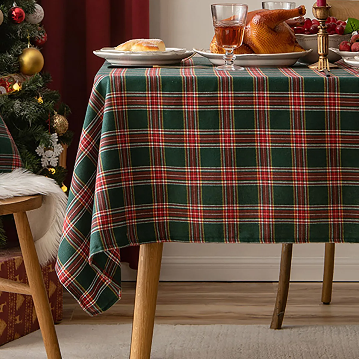 Checkered Tablecloth, Suitable For Holiday Parties, Banquets, Restaurants, Kitchen Decoration