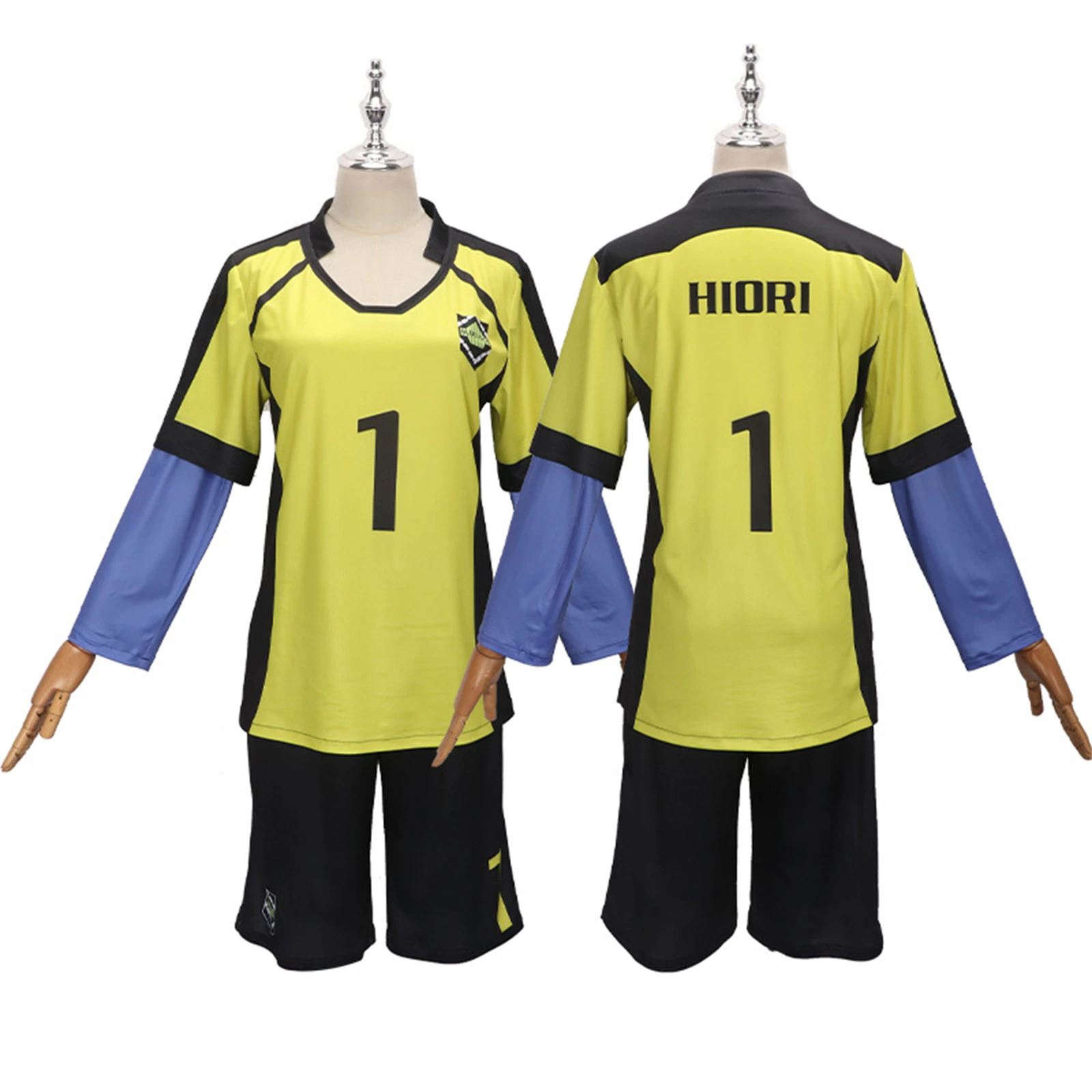 

Lock Isagi Yoichi Cosplay Costume Munchen Rensuke Kunigami Red Football Jersey T-Shirt Shorts Men Sportswear Team Uniform