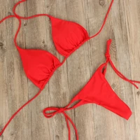 Summer Swimsuit Women Sexy Bikini Set Push-up Padded Bra Thong Two Pieces Swimwear Beachwear Bathing Suit Female Sexy Swimsuits 2