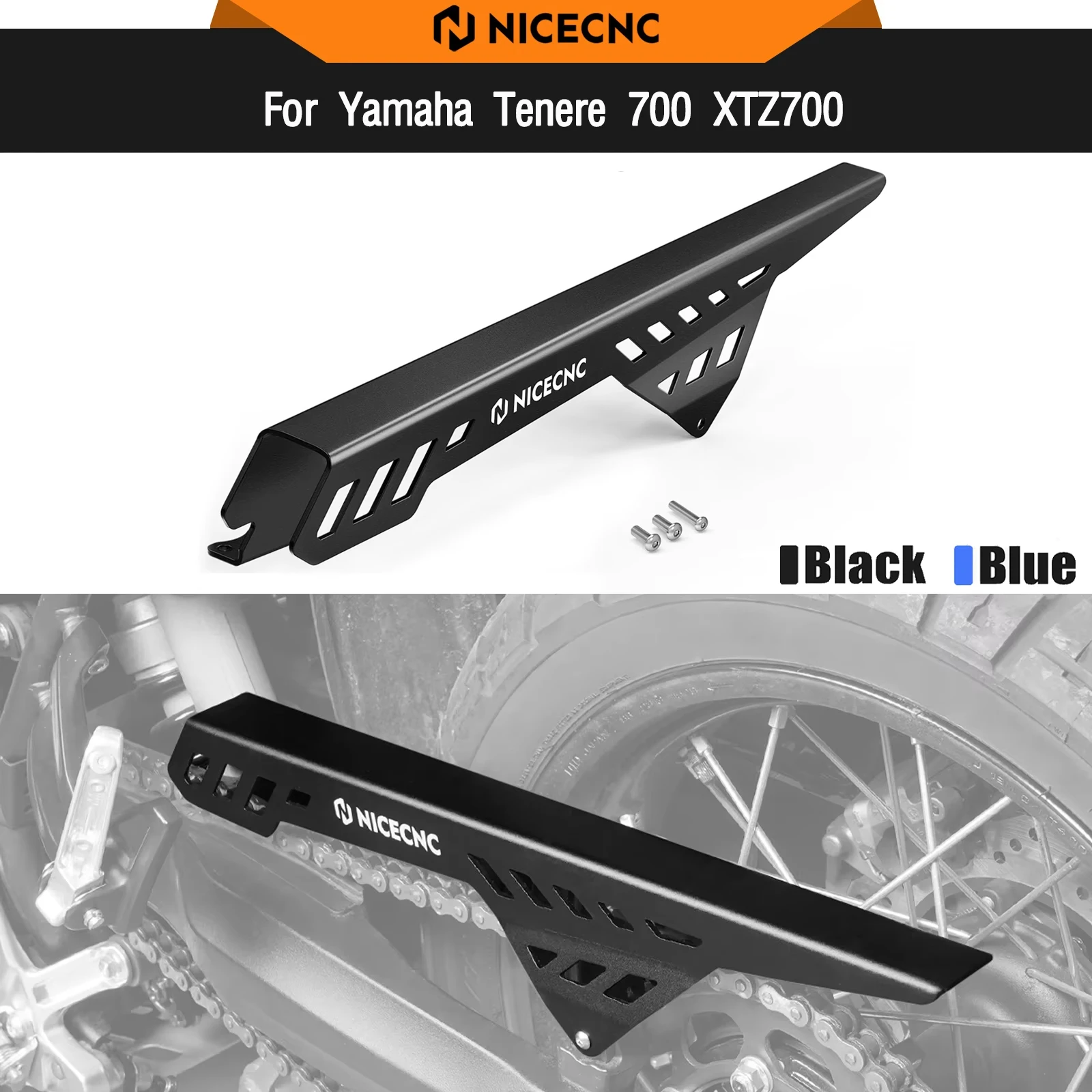 

For Yamaha 2019-2024 2023 Tenere 700 XTZ 700 XTZ700 Rear Chain Guard Chain Protection Cover Tenere700 Rally Edition 2020-2024