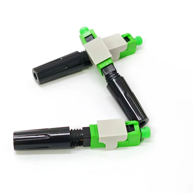 100PCS SC APC-1803 FTTH Optical Fibre Quick Connector SC APC FTTH Fiber Optic Fast Connector SC APC Fiber Assembly Connector