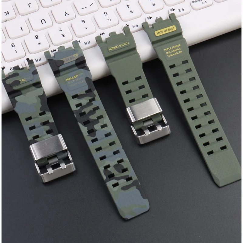 Camouflage band For Casio G-SHOCK GWG-2000 GWG-2040 Mudmaster Watch Strap Men Waterproof Resin Watchband Bracelet Accessories