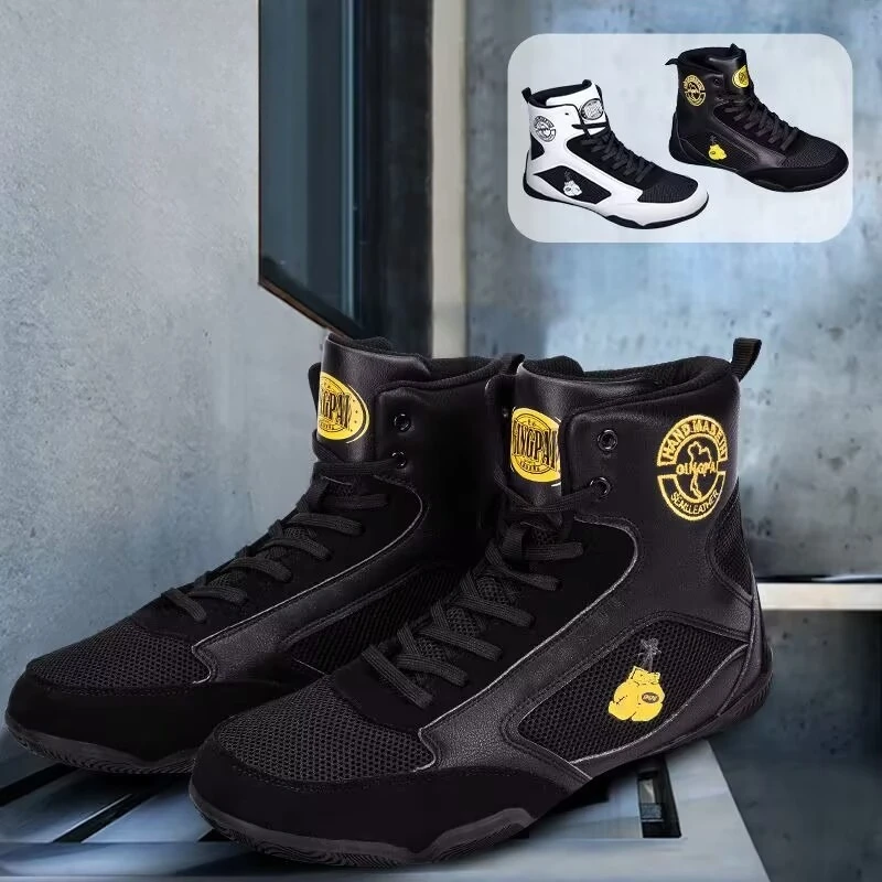 Luxury Brand Wrestling Shoes Men Women Mesh Breathable Boxing Sneakers Comfortable Fighting Shoes Top Quality Gym Training Shoe