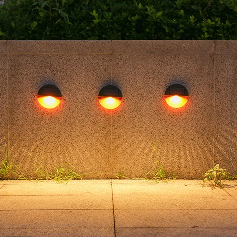 

LED Outdoor Solar Lamp Garden Decoration Waterproof Solar Powered Light Villa Balcony Courtyard Staircase Fence Wall Lights