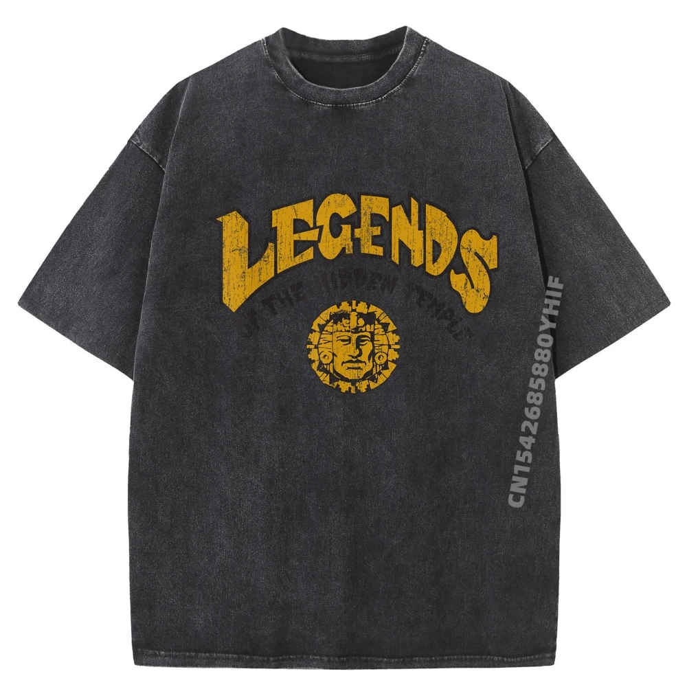 

Legends Of The Hidden Temple Symbol Wholesale Tshirts 100 Pcs Luxury Designer Mens Leisure Washed Shirt Hip Hop