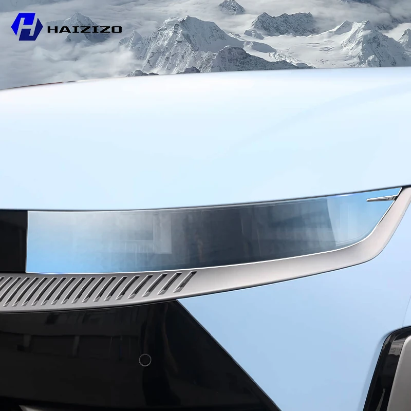 For Hyundai IONIQ 5 2022-2025 Smoke Black TPU Headlight Protection Film Anti-Scratch & UV Resistant Easy Install Vinyl Wrap Kit