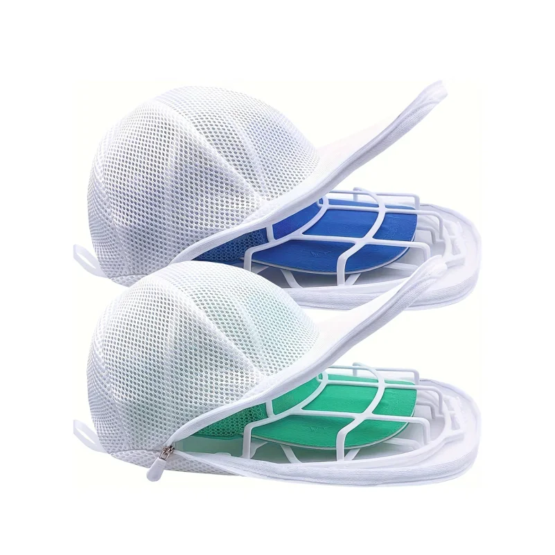 

2Pcs/Set Hat Washing Protector, Baseball Cap Washer, Anti-Deform Hat Shaper for Machine Washing & Drying