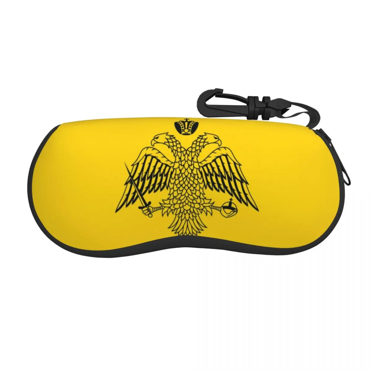 Byzantine Imperial Flag By The Greek Orthodox Churches Shell Eyeglasses Protector Cases Cute Sunglass Case Glasses Pouch