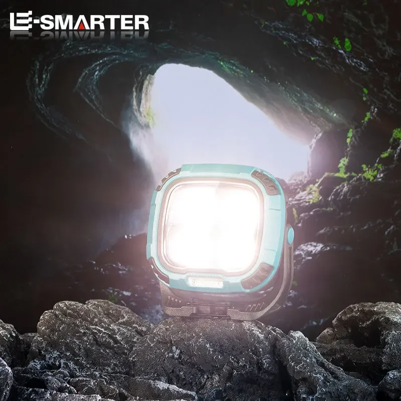 Hook Portable LED Flashlight Rechargeable Camping Hiking Fishing Light with Power Bank Strong Magnetic Adsorption Lantern