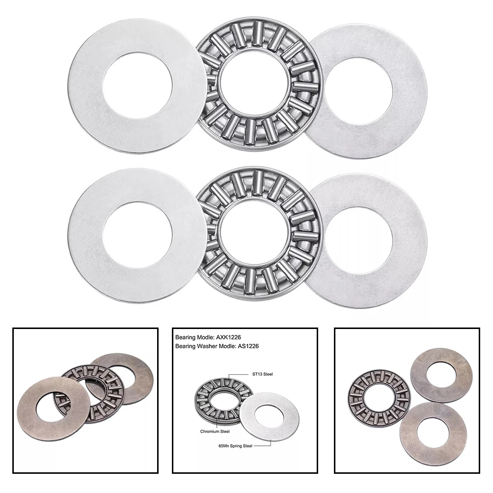 Thrust Needle Bearing AS1266 Washers Hardened Polished Washers Heavy Load Accommodation Versatile Applications