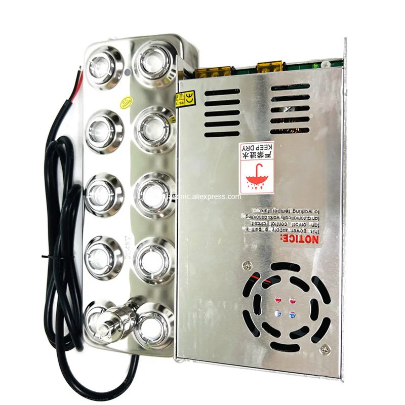 رذاذ المناظر الطبيعية الاحترافي مع تقنية الضباب بالموجات فوق الصوتية، ميزة مياه متعددة الرؤوس للرذاذ الزخرفي