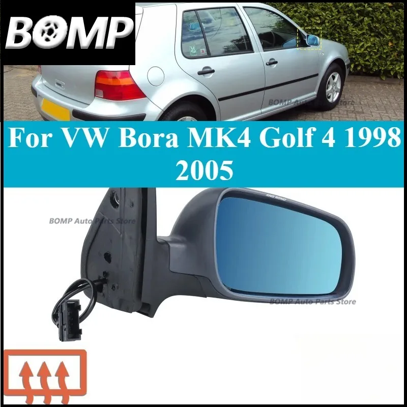 Nuevo para VW Golf MK4 y Bora 1997-2004 espejo retrovisor eléctrico izquierdo y derecho-primado para pintar, reemplazo de estilo OEM