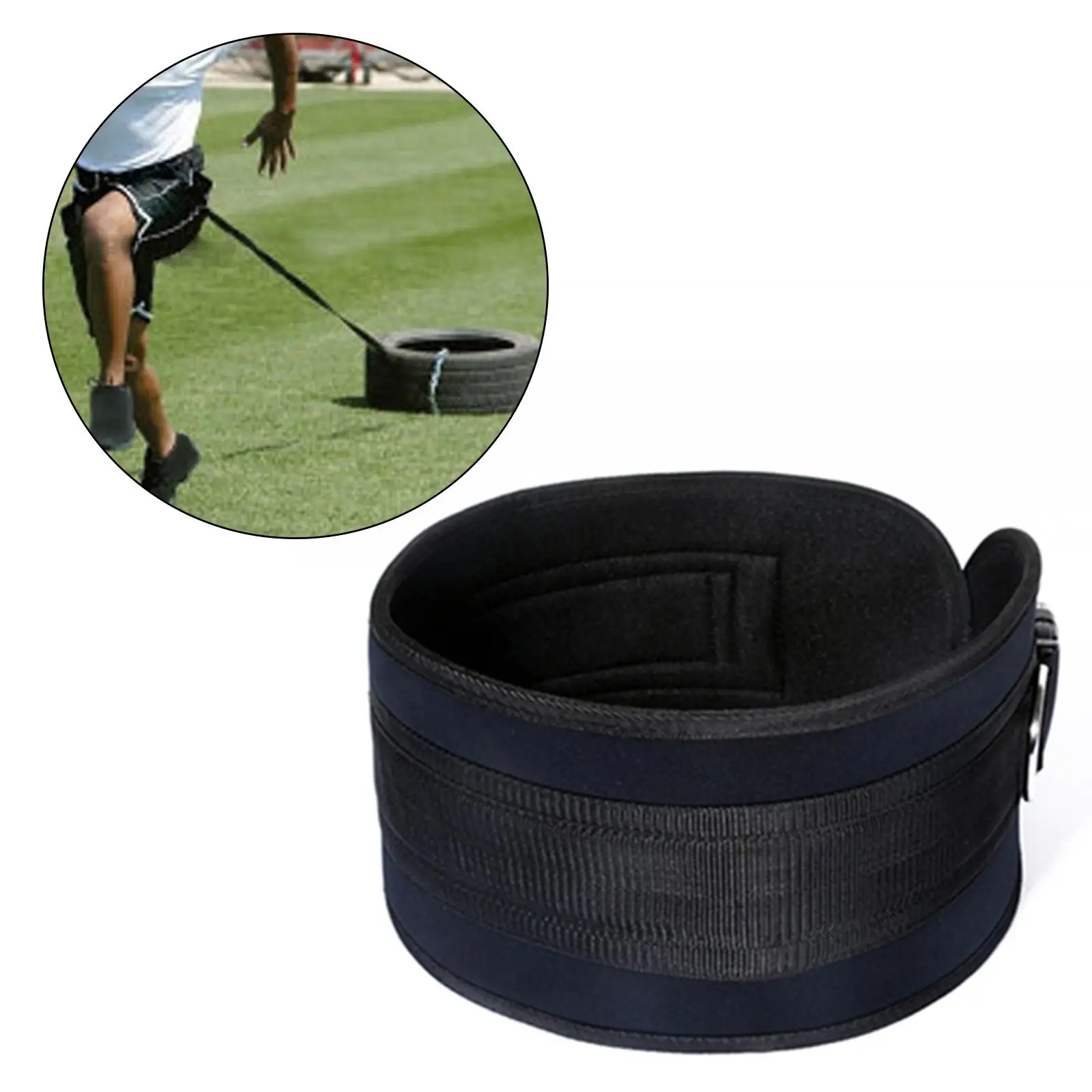 Waist for Pulling Sled Padded Sled Harness Fitness Workout , Power Strength Dragging Rope Training Resistance Band