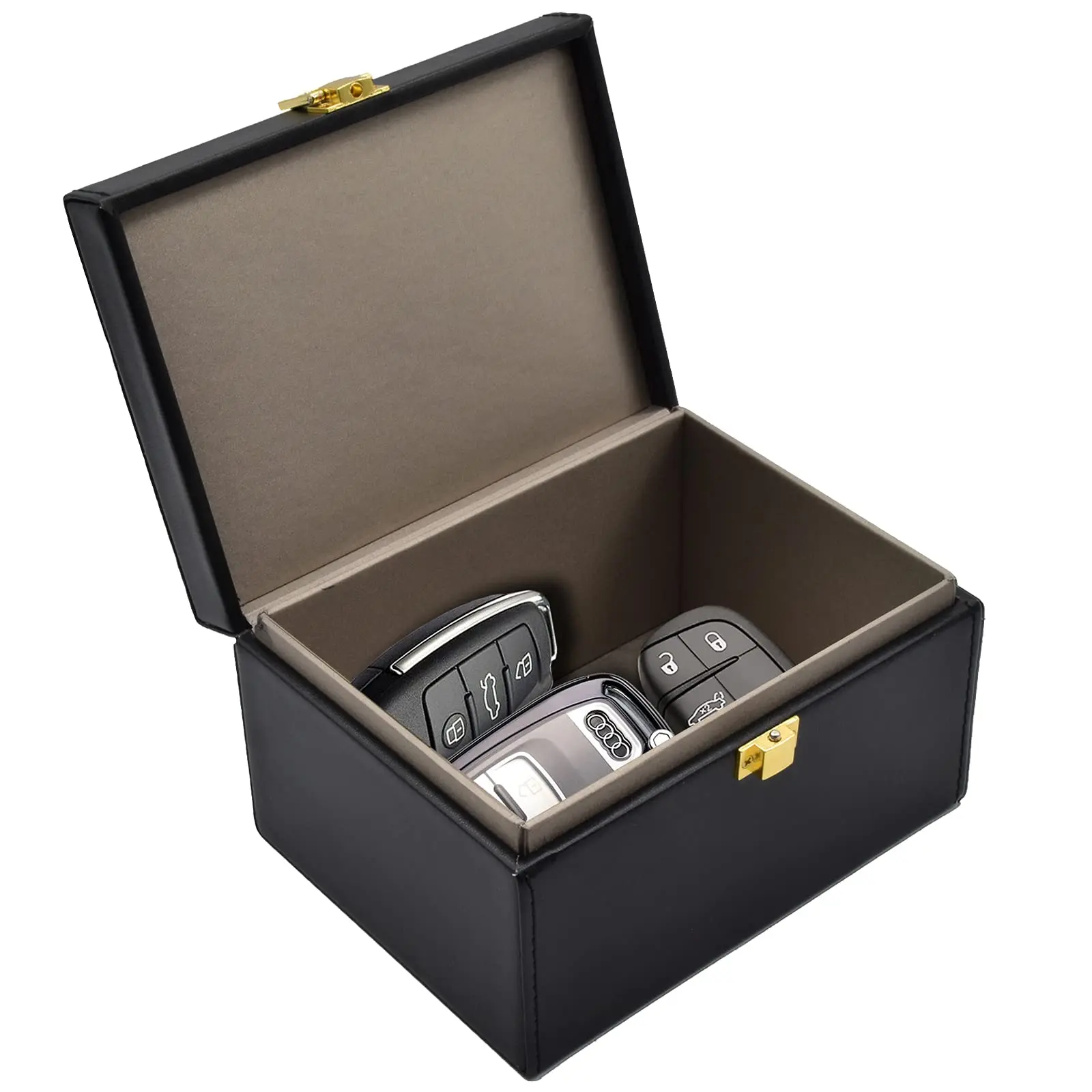 Faraday Box for Car Keys Car Key Signal Blocking Box Keyless Entry Car Key Safe Protector Anti-Theft Shielding Cage