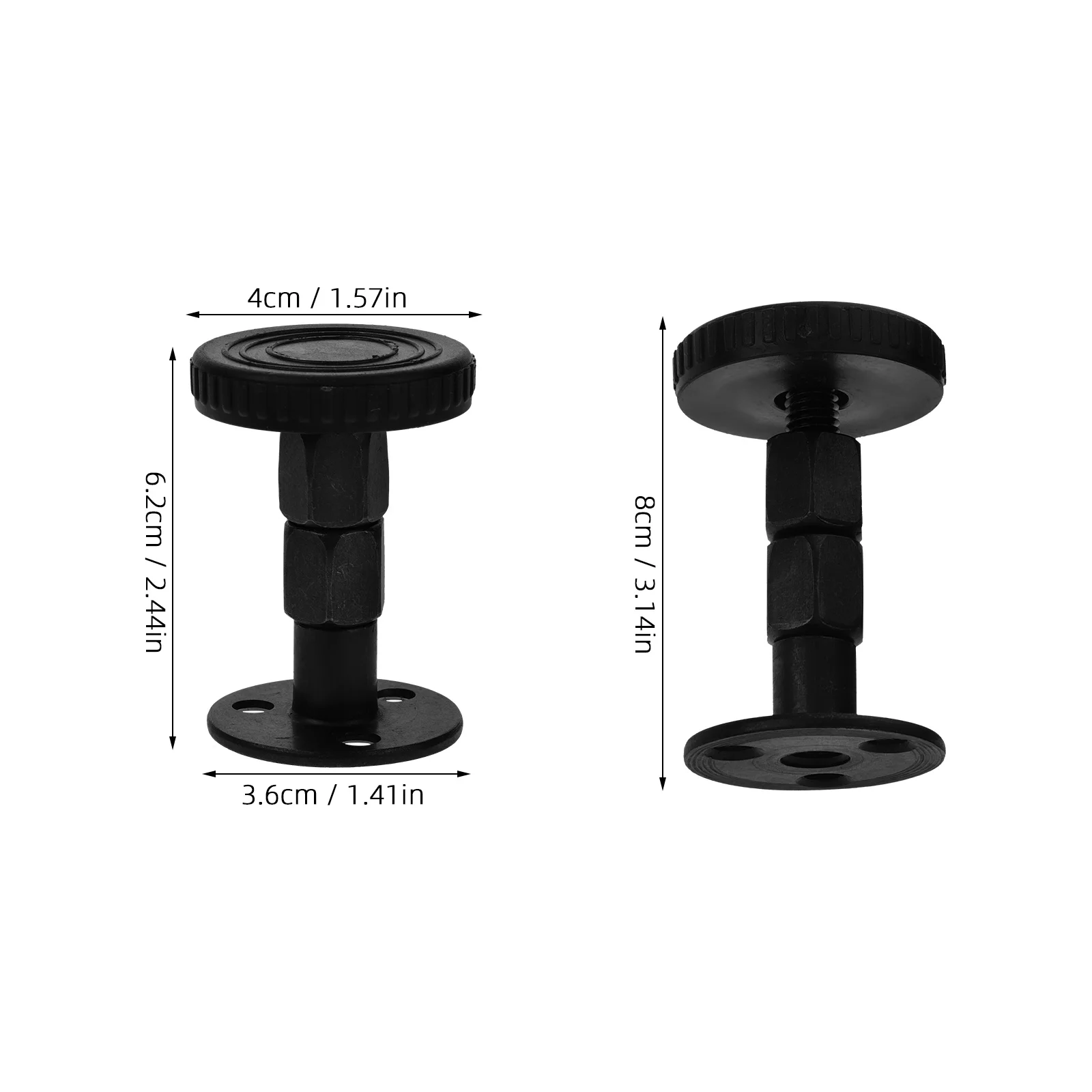 

4 Pcs Black Bed Headboard Wall Spacer Adjustable Metal Anti Collision Retainer Stoppers Durability
