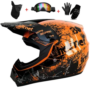 Capacete completo de motocicleta para crianças, capacetes de motocross para jovens, óculos off-road para crianças, capacete de proteção para crianças 12 principais vendas capacete fly motocross - №7
