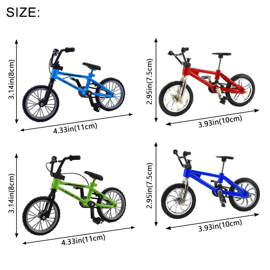 1 PCS Finger bmx Bike Toys for Boys Mini Bike With Brake Rope Alloy bmx Functional Mountain Bicycle Model Toys for Children Gift