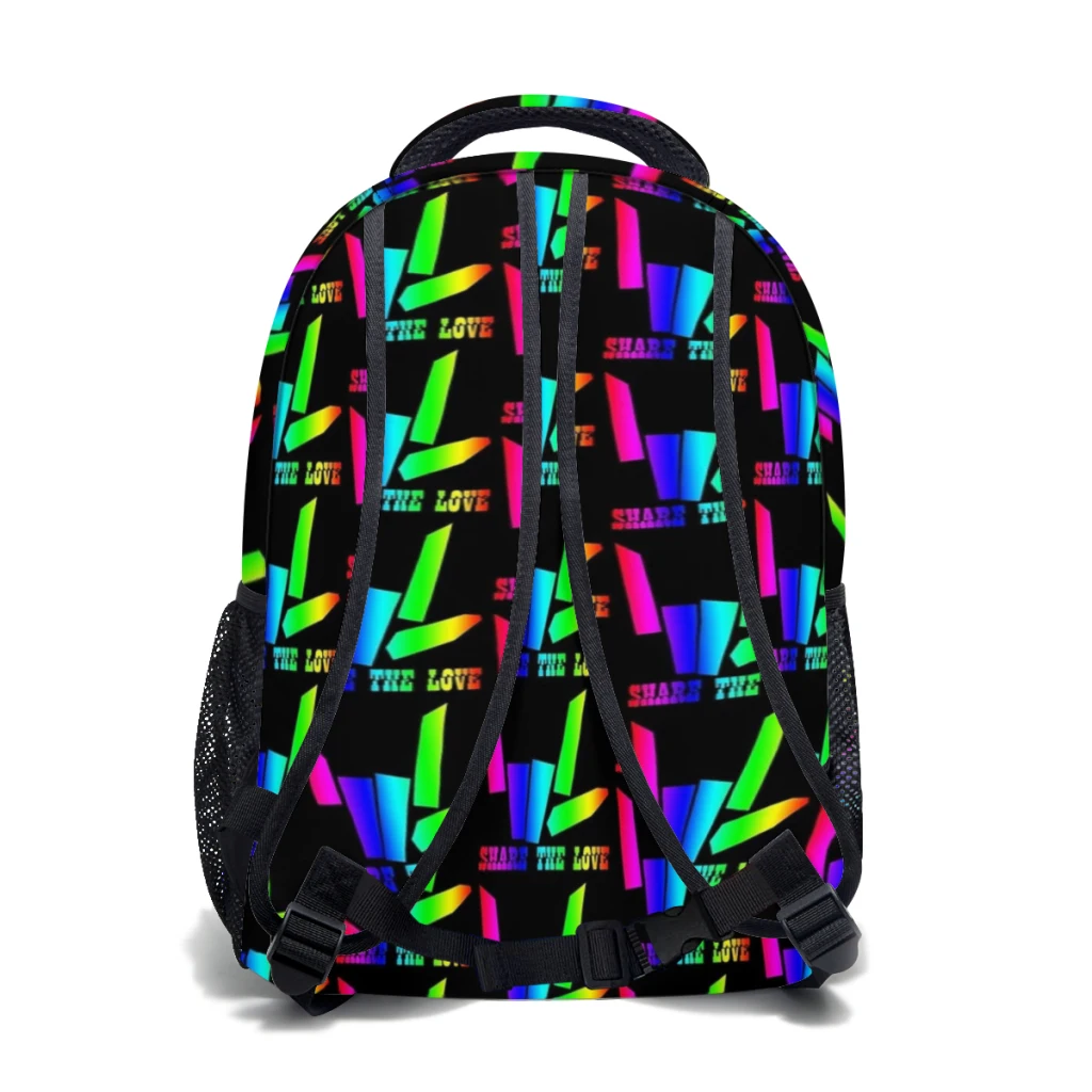 Share The Love Printed Lightweight Casual Children's Youth Backpack Schoolbag  17inch