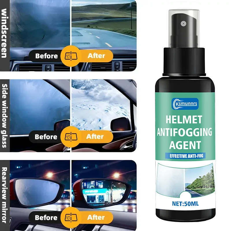 [مكافحة الضباب |   نانو] طلاء نانو متين: خوذة دراجة نارية مضادة للضباب، رؤية معززة، تناسب جميع الخوذات والسيارات، مجموعة زجاجية مقاومة للضباب