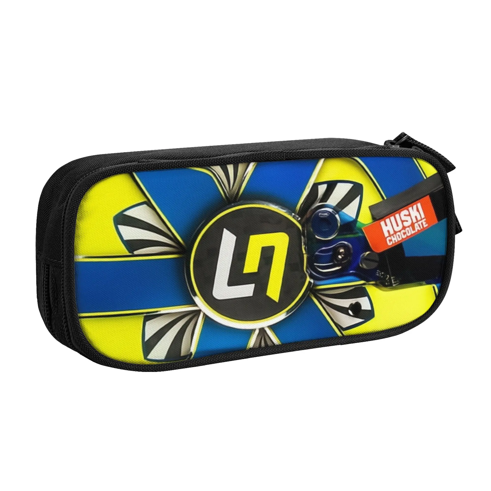 Kawaii British L-Landos N-Norriss Racing Driver  Pencil Case for Boy Girl Large Capacity  Pencil Pouch School Supplies
