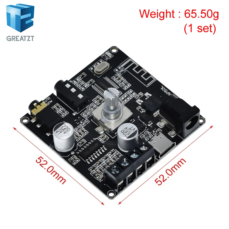 Sinilink 40W/50W Stereo Bluetooth 5.0 Power Amplifier Board WIFI Mobile Control APP 12V/24V High Power Digital Amplifier Module