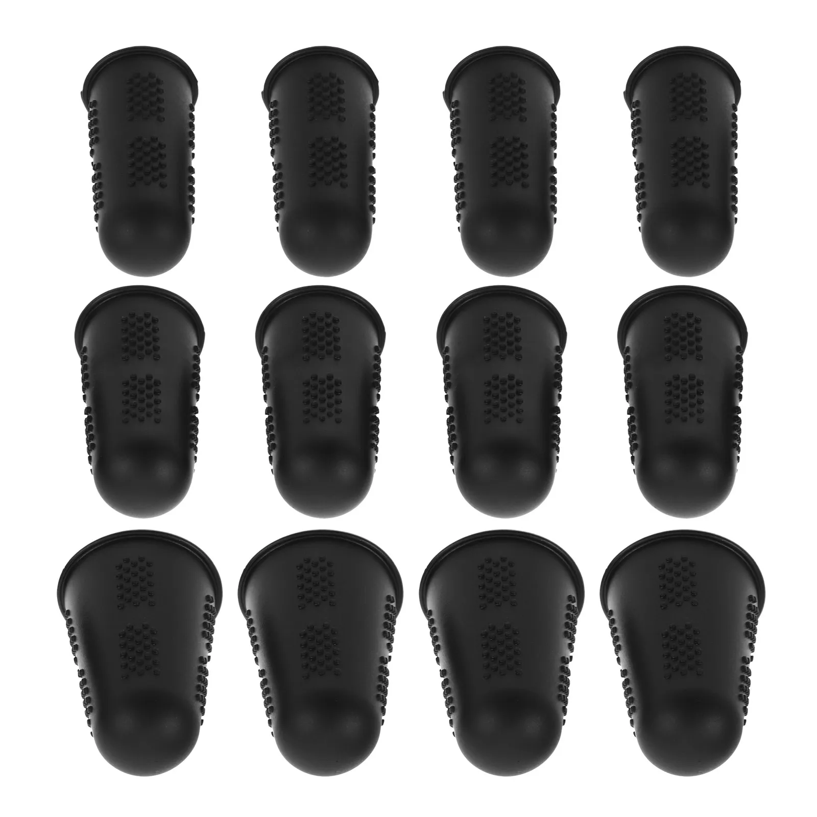 12Pcs Heat Resistant Silicone Finger Sleeves Reusable Anti Slip Finger Guards for Sewing Hot Glue Crafting Ironing