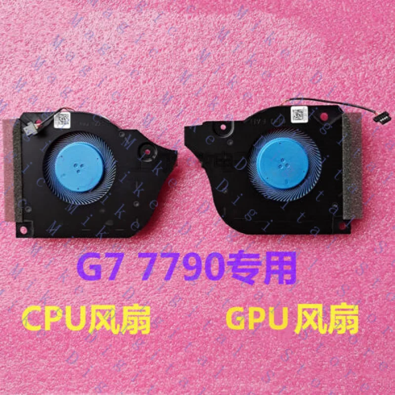 UU para DELL INSPIRON P82F G7 7790 ventilador de CPU y ventilador GPU 12V 0.5A