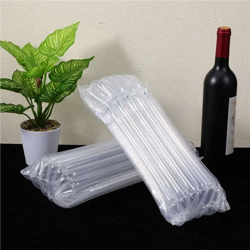 Picture 3: A84X-150-Pack Inflatable Wine Bottle Protector Bags, Reusable Air Column Cushion Sleeves For Safe Bottle Transportation