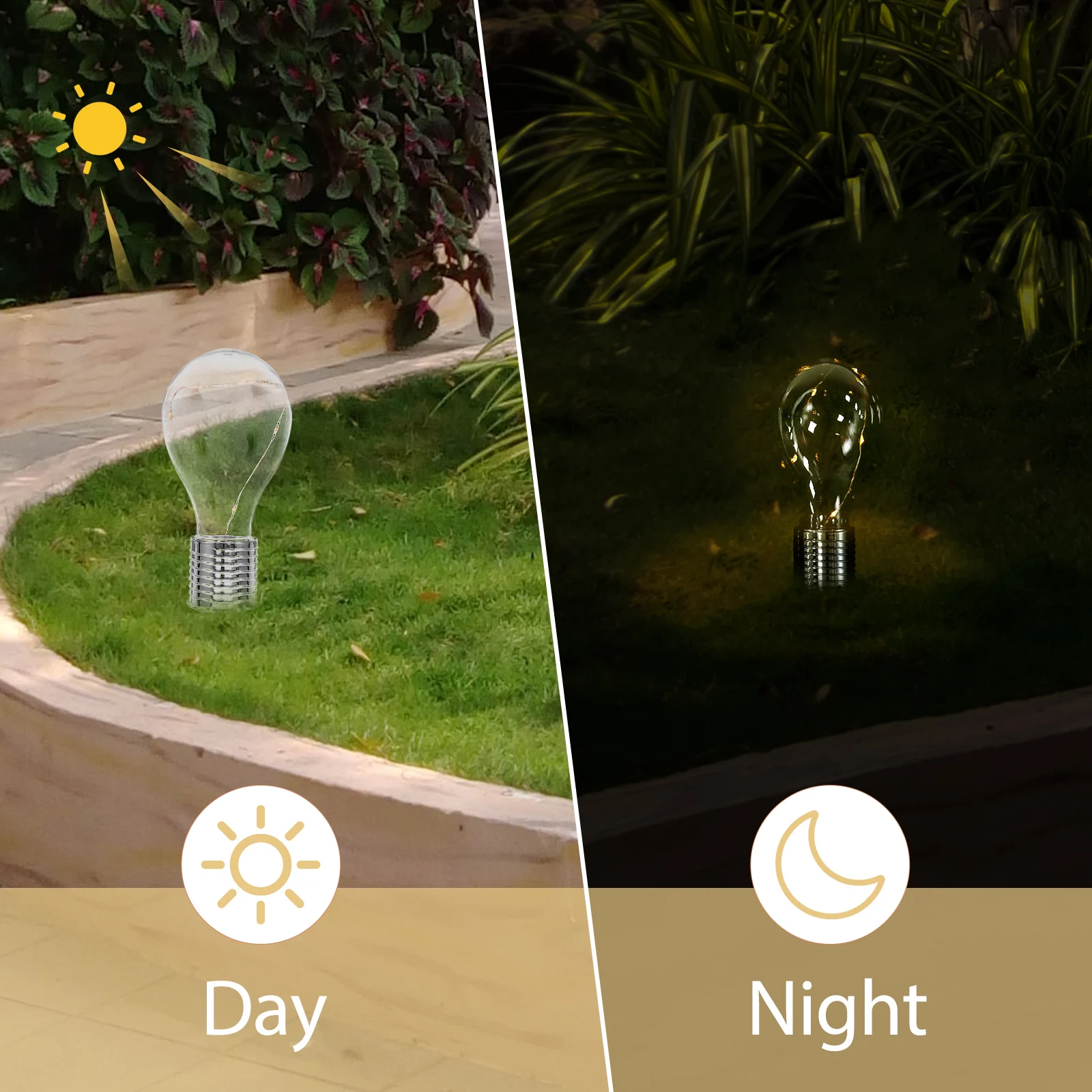 

4pcs Solar Bulb Hanging LED Light Copper Wire Design for Indoor Outdoor Garden Festive EcoFriendly LowPower Durable Lighting