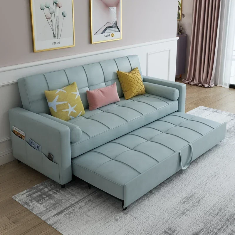Elasticas Armchair Multifunctional Sofa Hidden Bed Reclining Comfortable Convertible Sofa Economic Floor Divano Home Furniture