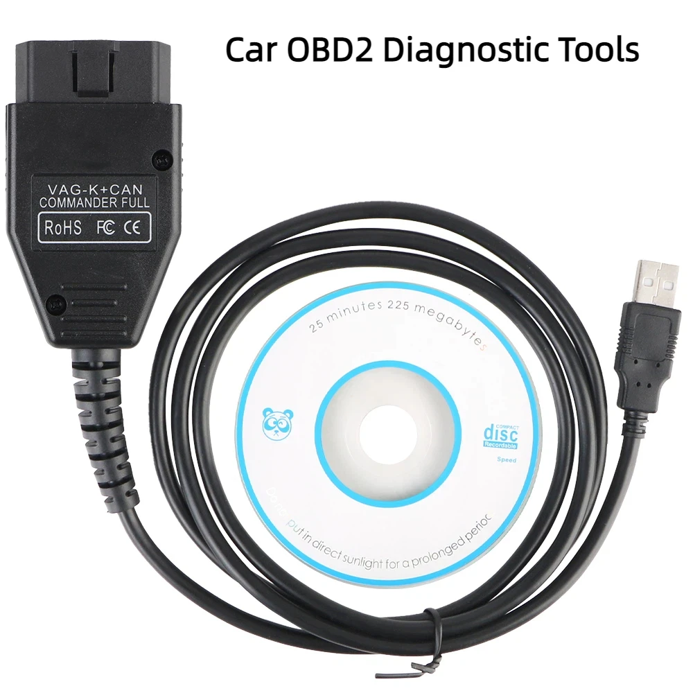 

Автомобильные диагностические инструменты OBD2, сканер OBDII для VW/AUDI, автоаксессуары VAG K + CAN с FT232RL PIC18F25K80, командир кабеля чипа 1,4