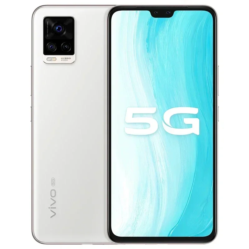 Vivo S7 5G Android CPU Snapdragon 765G شاشة 6.4 بوصة ROM 128GB 64.0MP كاميرا 4000mAh 33W شحن هاتف مستعمل أصلي
