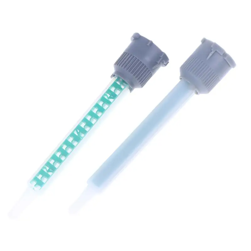 10pcs 122mm Epoxy Adhesive Mixing Nozzle Static Mixing Nozzle MB5-16L Mixing Tube (1:1Ratio) For AB Glue Gun Liquid Mixer