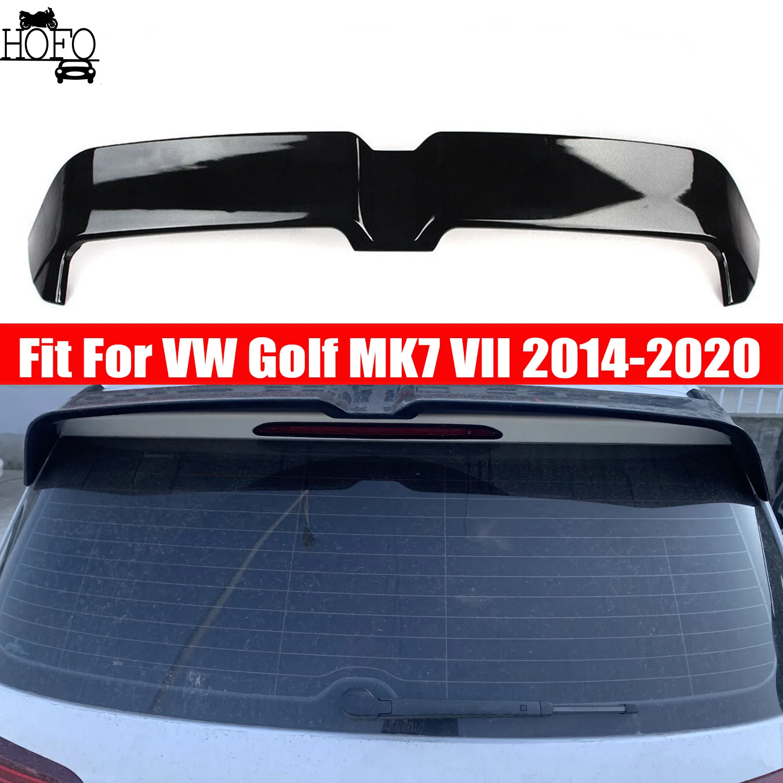 

Roof Spoiler Wing Kit Tuning Car Rear Trunk Boot Spoiler Wing For VW Golf MK7 VII 2014-2020 Accessories