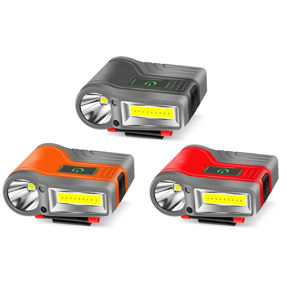 للتخييم لصيد الأسماك غطاء قابل لإعادة الشحن ضوء COB LED كشافات التخييم في الليل قابل للتعديل زاوية التعريفي كشافات #5