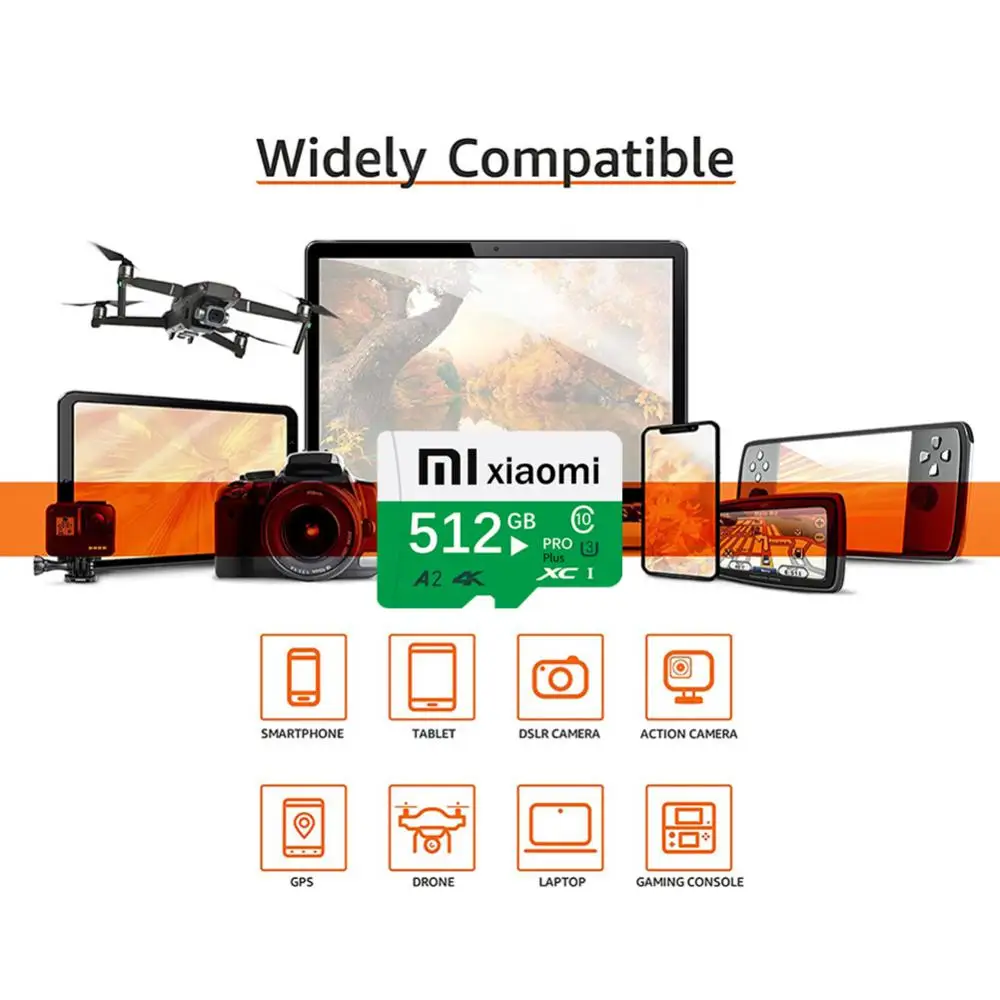 Оригинальная карта памяти Mijia Xiaomi, 128 ГБ, 256 ГБ, 512 ГБ, высокоскоростная карта Micro TF SD, 1 ТБ, фотосессия для Nintendo Switch Ps4 Ps5, новинка